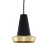 Malabo Polished Brass And Matt Black Pendant Brass & Moroccan Pendants Great Lighting UK Ltd