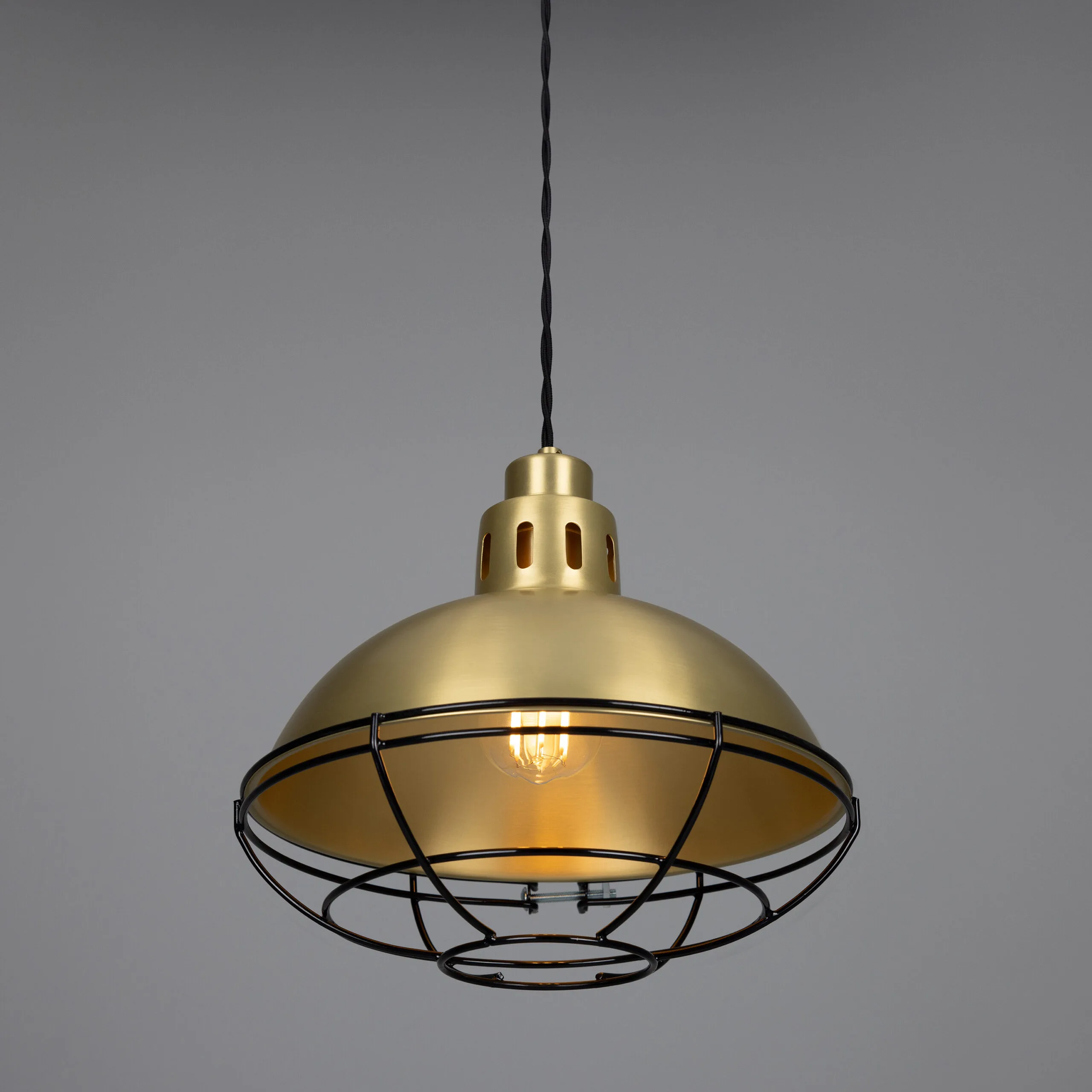 Chester Cage Lamp Pendant Light Industrial Cage Lights Great Lighting UK Ltd