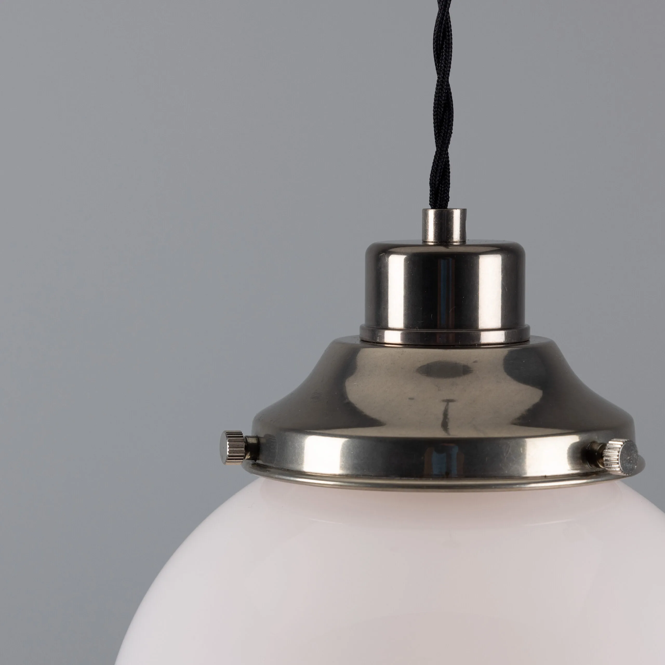 Gentry Opal Globe Pendant Light 20 cm Glass and Globe Lights Great Lighting UK Ltd