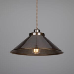 Rio Vintage Brass Pendant Light Industrial Pendant Lights Great Lighting UK Ltd