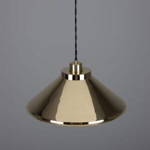 Rio Vintage Brass Pendant Light Industrial Pendant Lights Great Lighting UK Ltd
