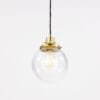 Virginia Clear Globe Pendant Light 20 cm Glass and Globe Lights Great Lighting UK Ltd