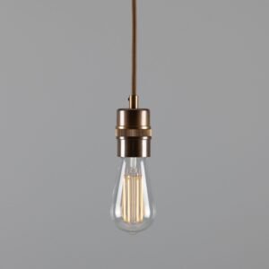 Devon Minimalist Brass Pendant Light Industrial Pendant Lights Great Lighting UK Ltd