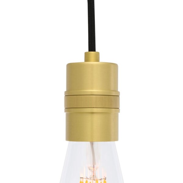 Devon Minimalist Brass Pendant Light Industrial Pendant Lights Great Lighting UK Ltd