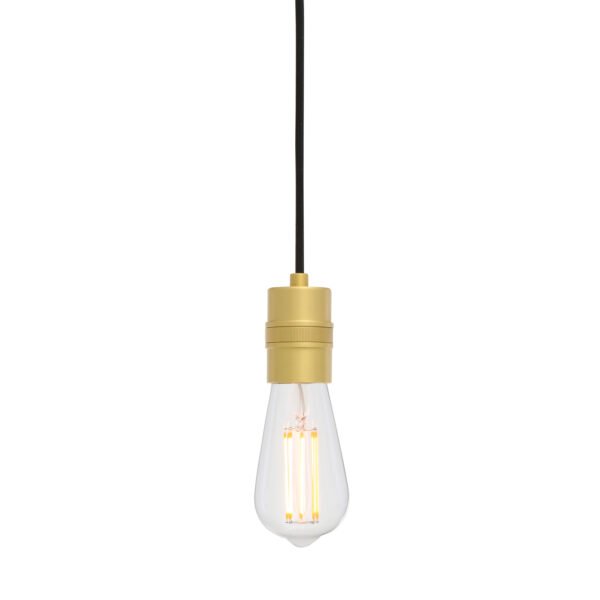 Devon Minimalist Brass Pendant Light Industrial Pendant Lights Great Lighting UK Ltd