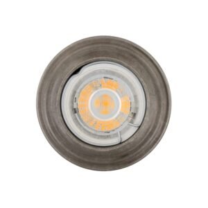 Lefkosia Circular Brass Recessed Spotlight 8cm Antique Brass Wall Lights Great Lighting UK Ltd