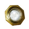 Palmanova Octagon Brass Recessed Spotlight 8.5cm Wall & Ceiling Spotlights Great Lighting UK Ltd