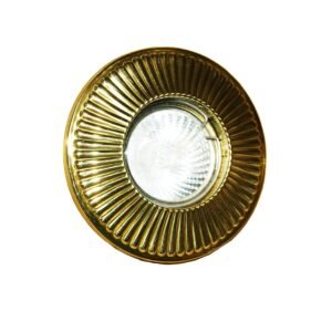 Penh Recessed Decorative Brass Spotlight 8cm IP20 Antique Brass Wall Lights Great Lighting UK Ltd