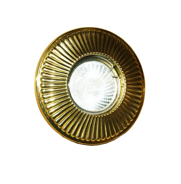 Penh Recessed Decorative Brass Spotlight 8cm IP20 Wall & Ceiling Spotlights Great Lighting UK Ltd