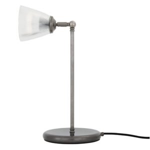 Gadar Industrial Prismatic Glass Table Lamp Brass Table Lamps Great Lighting UK Ltd
