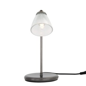 Gadar Industrial Prismatic Glass Table Lamp Brass Table Lamps Great Lighting UK Ltd