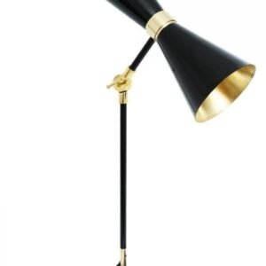 Cairo Adjustable Brass Table Lamp - Mid Century Style Brass Table Lamps Great Lighting UK Ltd