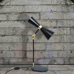 Cairo Adjustable Brass Table Lamp - Mid Century Style Table Lamps Great Lighting UK Ltd