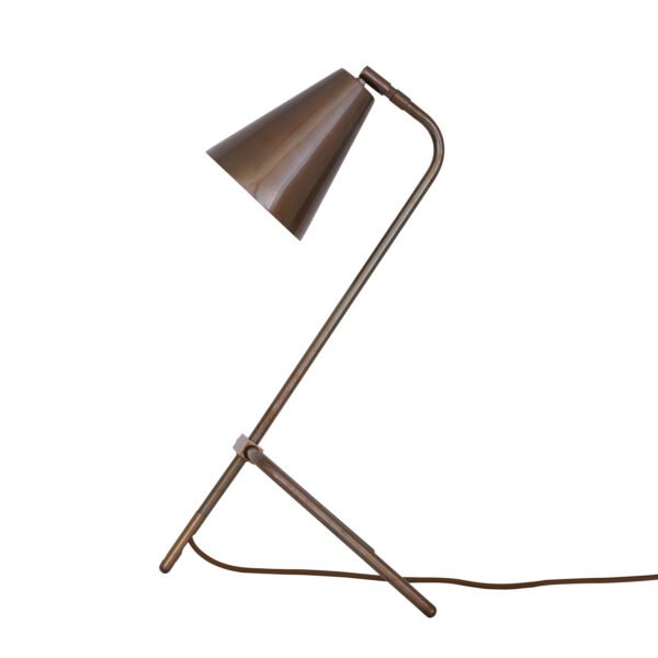 Astana Industrial Adjustable Brass Table Lamp Table Lamps Great Lighting UK Ltd