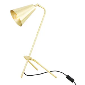 Astana Industrial Adjustable Brass Table Lamp Brass Table Lamps Great Lighting UK Ltd