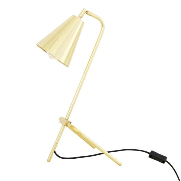 Astana Industrial Adjustable Brass Table Lamp Table Lamps Great Lighting UK Ltd