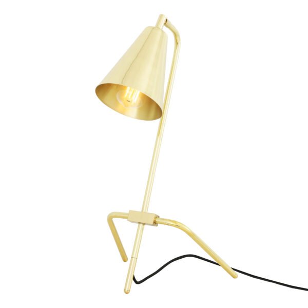Astana Industrial Adjustable Brass Table Lamp Table Lamps Great Lighting UK Ltd