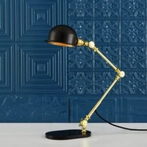 Puhos Adjustable Arm Brass Desk Lamp Brass Table Lamps Great Lighting UK Ltd