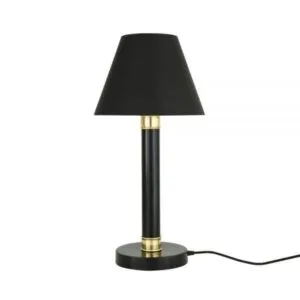 Kangos Traditional Brass Pillar Table Lamp Bedside Table Lamps Great Lighting UK Ltd