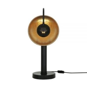 Orebro Brass Dish Pillar Table Lamp Table Lamps Great Lighting UK Ltd