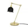 Nico Vintage Brass Table Lamp with Coloured Shade Table Lamps Great Lighting UK Ltd