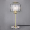 Astoria Reeded Glass and Brass Table Lamp Bedside Table Lamps Great Lighting UK Ltd