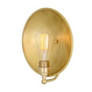 Chulainn Dish Brass Wall Light Antique Brass Wall Lights Great Lighting UK Ltd