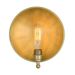 Chulainn Dish Brass Wall Light Antique Brass Wall Lights Great Lighting UK Ltd