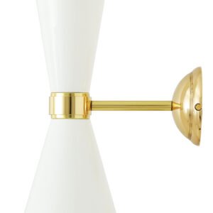 Cairo Contemporary Up and Down Wall Light Brass Wall Lights Great Lighting UK Ltd