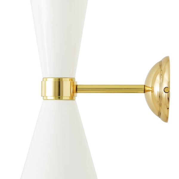Cairo Contemporary Up and Down Wall Light Brass Wall Lights Great Lighting UK Ltd