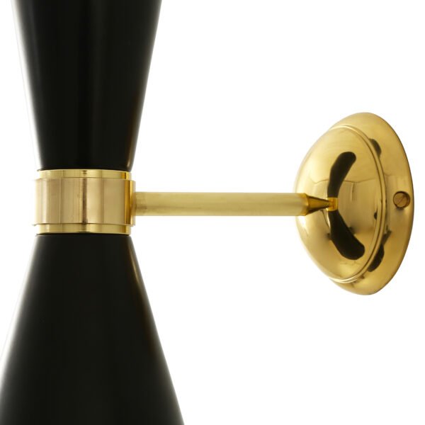 Cairo Contemporary Up and Down Wall Light Brass Wall Lights Great Lighting UK Ltd