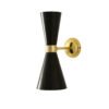 Cairo Contemporary Up and Down Wall Light Brass Wall Lights Great Lighting UK Ltd