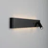 Richmond Backlit Wall Lamp with Adjustable Spot Light Bedroom Wall Lights Great Lighting UK Ltd