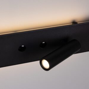 Richmond Backlit Wall Lamp with Adjustable Spot Light Bedroom Wall Lights Great Lighting UK Ltd