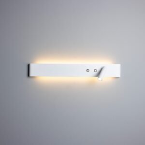 Richmond Backlit Wall Lamp with Adjustable Spot Light Bedroom Wall Lights Great Lighting UK Ltd
