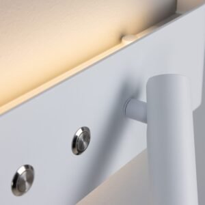 Richmond Backlit Wall Lamp with Adjustable Spot Light Bedroom Wall Lights Great Lighting UK Ltd