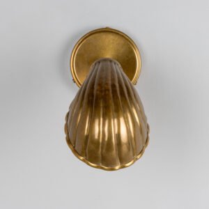 Adjustable Brass Shell Wall Light Brass Wall Lights Great Lighting UK Ltd