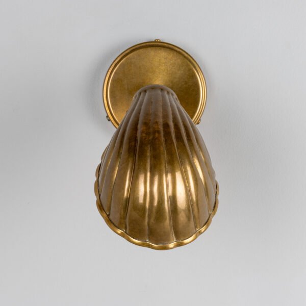 Adjustable Brass Shell Wall Light Brass Wall Lights Great Lighting UK Ltd