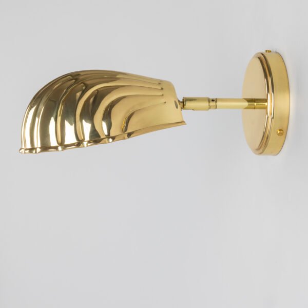 Adjustable Brass Shell Wall Light Brass Wall Lights Great Lighting UK Ltd