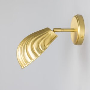 Adjustable Brass Shell Wall Light Brass Wall Lights Great Lighting UK Ltd