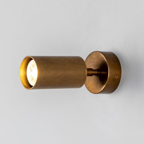 Evanston Directional Brass Wall Spotlight - Choice of Colours Wall & Ceiling Spotlights Great Lighting UK Ltd