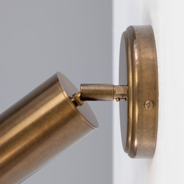 Evanston Directional Brass Wall Spotlight - Choice of Colours Wall & Ceiling Spotlights Great Lighting UK Ltd