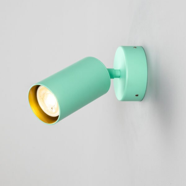Evanston Directional Brass Wall Spotlight - Choice of Colours Wall & Ceiling Spotlights Great Lighting UK Ltd