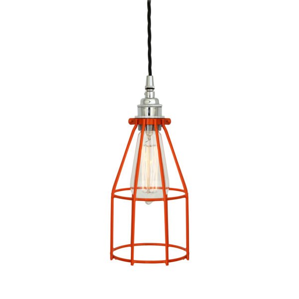 Raze Cage Pendant Light Industrial Caged Pendants Great Lighting UK Ltd