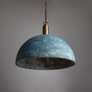 Kauri Organic Blue Earth Ceramic Dome Pendant Light Ceramic Pendant Lighting Great Lighting UK Ltd