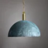 Kauri Organic Blue Earth Ceramic Dome Pendant Light Ceramic Pendant Lighting Great Lighting UK Ltd