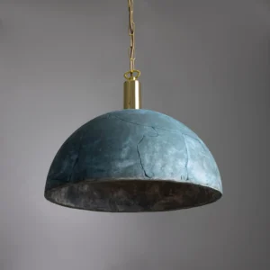 Kauri Organic Blue Earth Ceramic Dome Pendant Light Ceramic Pendant Lighting Great Lighting UK Ltd