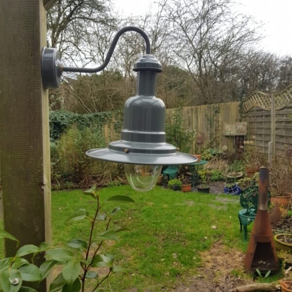 Large Harbour Outdoor Wall Light in Slate Grey rated IP44 Nautical & Fisherman's Wall Lights Great Lighting UK Ltd