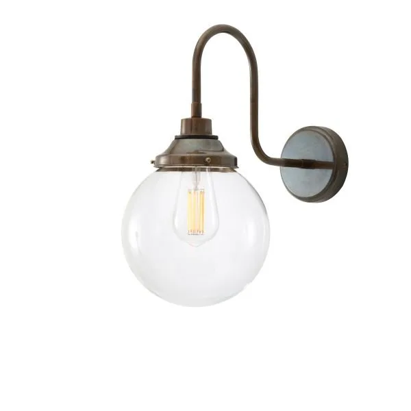 Laguna Swan Neck Bathroom Wall Light 20cm IP44 IP44 Bathroom Lighting Great Lighting UK Ltd