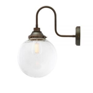 Laguna Swan Neck Bathroom Wall Light 25cm IP44 Goose Neck Bathroom Lights Great Lighting UK Ltd